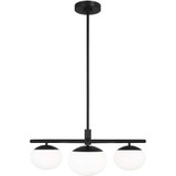 Lune 3 Light 27.38 Inch Wide Semi Flush Mount by Visual Comfort Studio - EF1063