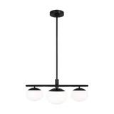 Lune 3 Light 27.38 Inch Wide Semi Flush Mount by Visual Comfort Studio - EF1063