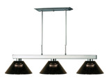 Players 3 Light Island/Billiard 14 Inches Wide by 8 Inches High by Z-Lite - 152BN