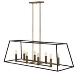 Fulton 8 Light Oversized Foyer Linear Chandelier by Hinkley - 3338