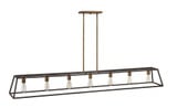 Fulton 7 Light Linear Chandelier by Hinkley - 3355