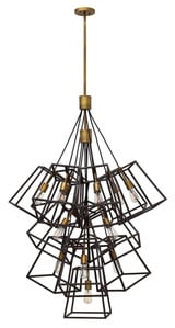 Fulton 13 Light Large Foyer Multi Tier Chandelier by Hinkley - 3358
