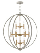 Euclid 12 Light Oversized Foyer 3 Tier Chandelier by Hinkley - 3469
