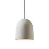 Radiance 1 Light Small Bell Pendant 8 Inch Tall by Justice Design - CER-9610