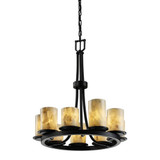 Alabaster Rocks Dakota 9 Light Medium Chandelier by Justice Design - ALR-8766-10