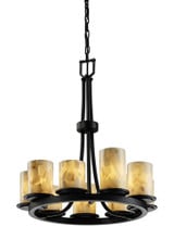 Alabaster Rocks Dakota 9 Light Medium Chandelier by Justice Design - ALR-8766-10