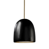 Radiance 1 Light Small Bell Pendant 9.75 Inch Tall by Justice Design - CER-9615