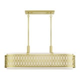 Vistaview 6 Light Small Linear Chandelier by Livex - 53437