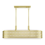 Vistaview 6 Light Small Linear Chandelier by Livex - 53437