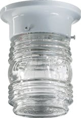 Jelly Jar 1 Light 5 Inch Wide Flush Mount by Quorum - 3009-3
