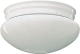 2 Light 9.5 Inch Wide Mushroom Flush Mount by Quorum - 3015-8