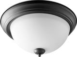 Three Light 15.5 Inch Wide Flush Mount by Quorum - 3063-15