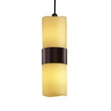 Candlearia Dakota 2 Light Mini Pendant by Justice Design - CNDL-8758-14-AMBR