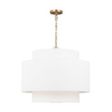 Kate Spade New York 3 Light Steel Large Pendant by Visual Comfort Studio - KSP1043