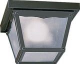 1 Light 7.5 Inch Wide Outdoor Cage Flush Mount by Quorum - 3080-7