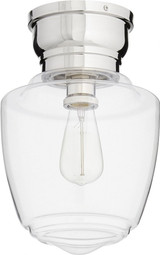 1 Light 9 Inch Wide Transitional Flush Mount by Quorum - 3239-9