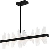 Aurelia 36W LED Linear Chandelier 13.75 Inch Tall X 42 Inch Wide by Quoizel - PCAUR142