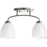 Reyes 2 Light 5.25 Inch Wide Semi Flush Mount by Quorum - 3260-2