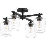 Veno 4 Light 22 Inch Wide Flush Mount by Quorum - 358-4