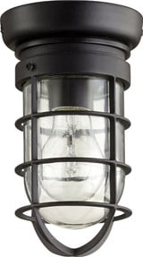 Bowery 1 Light 4.5 Inch Wide Flush Mount by Quorum - 7282
