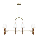 Katie 8 Light Small Linear Chandelier by Visual Comfort Studio - LC1028