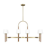 Katie 8 Light Small Linear Chandelier by Visual Comfort Studio - LC1028