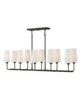 Lewis 10 Light Oversized Linear Chandelier by Hinkley - 45005