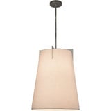 Textile Midtown 2 Light Whte Large Pendant by Justice Design - FAB-9600-WHTE