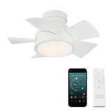 Vox 5 Blade Flush Mount Ceiling Fan with Light 26 Inch W by Modern Forms - FH-W1802-26L
