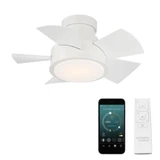 Vox 5 Blade Flush Mount Ceiling Fan with Light 26 Inch W by Modern Forms - FH-W1802-26L