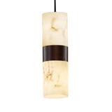 Lumenaria Dakota 2 Light Mini Pendant 13.5 Inch Tall by Justice Design - FAL-8758-10
