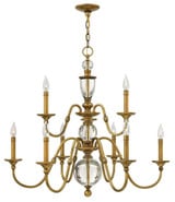 Eleanor 9 Light Oversized 2 Tier Chandelier by Hinkley - 4958
