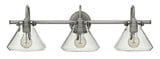 Congress 3 Light Small Traditional Vanity Light by Hinkley - 50036