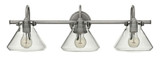 Congress 3 Light Small Traditional Vanity Light by Hinkley - 50036