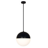 Fusion Ion 1 Light Medium Pendant by Justice Design - FSN-4152-OPAL