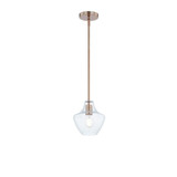 Fusion 1 Light Small Pendant 7.5 Inch Tall by Justice Design - FSN-4177