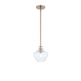Fusion 1 Light Small Pendant 7.5 Inch Tall by Justice Design - FSN-4177
