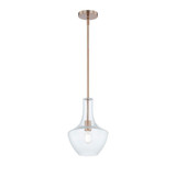 Fusion 1 Light Small Pendant 13 Inch Tall by Justice Design - FSN-4178