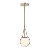 Fusion Pearl 1 Light Small Pendant by Justice Design - FSN-4235-OPAL
