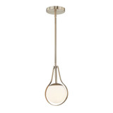 Fusion Pearl 1 Light Small Pendant by Justice Design - FSN-4235-OPAL