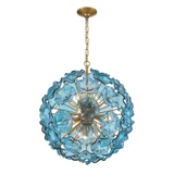 Esme 9 Light Pendant 25.25 Inch Tall and 22.5 Inch Wide by Crystorama - ESM-4006-AG