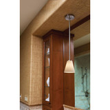 Fusion Mini 1 Light Cylinder Opal Mini Pendant by Justice Design - FSN-8815-10-OPAL