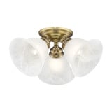 Essex 3 Light 14.5 Inch Wide Flush Mount by Livex - 1358