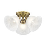 Essex 3 Light 14.5 Inch Wide Flush Mount by Livex - 1358