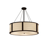 Porcelina Tribeca 8 Light Wave Oversized Pendant by Justice Design - PNA-9547-WAVE