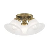 Edgemont 3 Light 14.75 Inch Wide Flush Mount by Livex - 1529