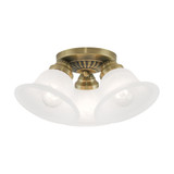 Edgemont 3 Light 14.75 Inch Wide Flush Mount by Livex - 1529