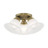 Edgemont 3 Light 14.75 Inch Wide Flush Mount by Livex - 1529