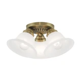 Edgemont 3 Light 16 Inch Wide Flush Mount by Livex - 1529