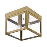 Nyack 2 Light 8 Inch Wide Outdoor Flush Mount by Livex - 20588